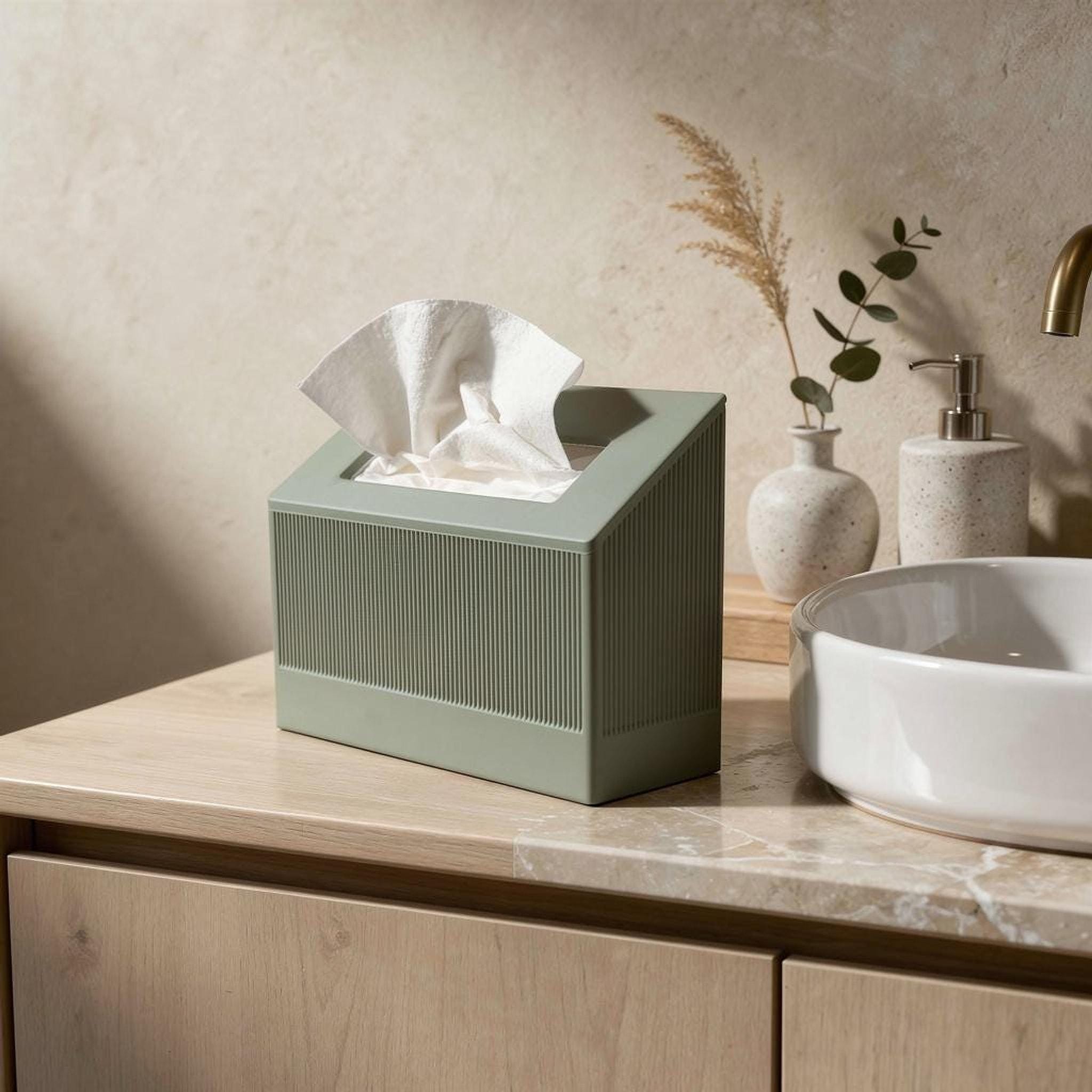 Hand Towel Box Cover, Fits Kleenex 60 Count